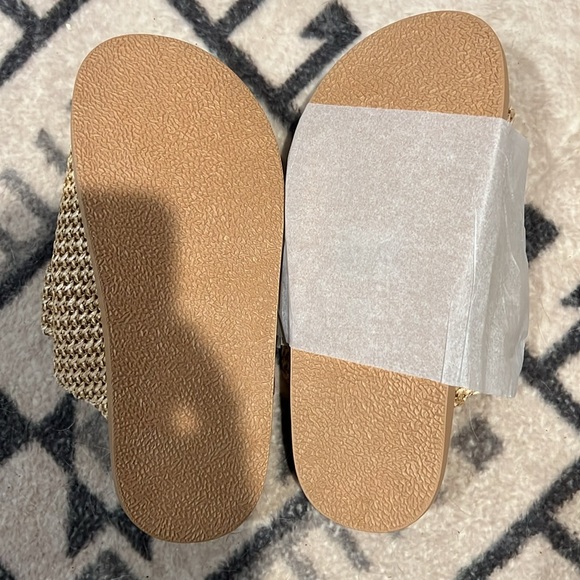 Lemonade Toscany Raffia Slide in Nude - Picture 3 of 3